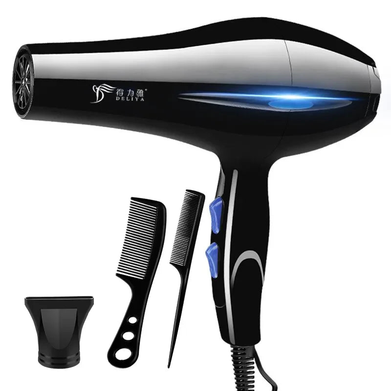 Secador 2200W Professional Powerful Hair Dryer Fast Heating